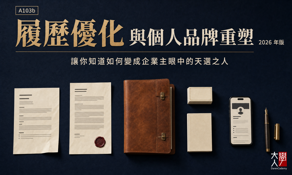A103b履歷優化與個人品牌重塑 2026 年版