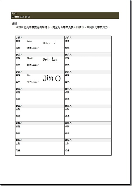 Project Charter Example Page3